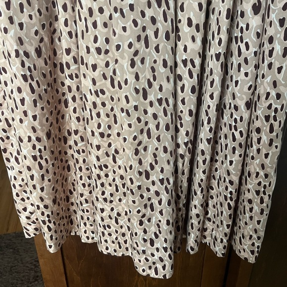 Anthropologie Isobel Pleated Leopard Print Wide-Leg Pants - Picture 5 of 9